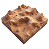 magnificent artistic Mountainous Terrain Isolated Element Dramatic Shadows high quality png