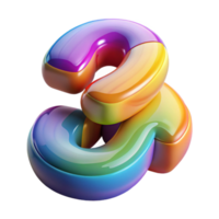 stunning traditional Multicolored Synesthetic Number Form Transparent Background Bold Lines original png