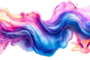 Colorful abstract swirl design with smooth gradients png