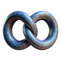 elegant abstract Multiverse Symbol Infinite Loop Design Isolated detailed png