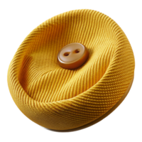 extraordinary rustic Mustard Yellow Corduroy Fabric Button Detail Transparent Background genuine png
