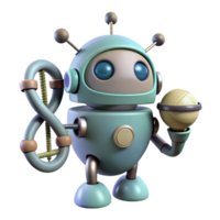 impressive rustic Nanobot Analyzing Dna Sequence Isolated premium png