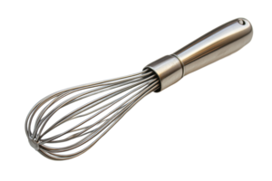 Whisk made of stainless steel with a modern design png