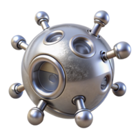 extraordinary modern Nanobots Microscopic View Silver Transparent Cutout premium png