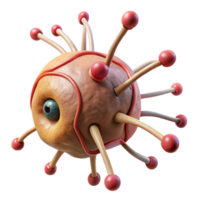 vibrant artistic Nanobot Stimulating Nerve Growth Cutout high quality png