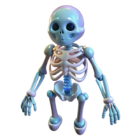 dramatic abstract Nanotech Enhanced Skeletal System Transparent Background authentic png