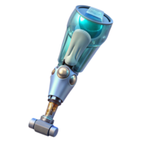 elegant artistic Nanotech Powered Artificial Limb Transparent high quality png
