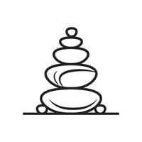 Balancing stone icon design template isolated illustration vector