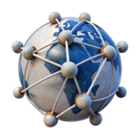 dramatic rustic Network Nodes Connected Globally Transparent Background detailed png