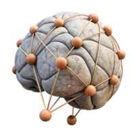 magnificent modern Neural Communication Diagram Isolated with Connecting Lines exclusive png