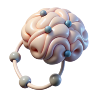 stunning artistic Neural Connection Pathway Illustration Transparent Background with Gradient Shading authentic png