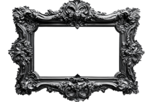 Decorative ornate frame with intricate designs png