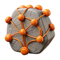 beautiful classic Neural Interface Connection Orange Wires Cutout exclusive png