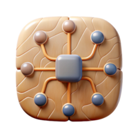 serene artistic Neural Interface Diagram Simple Illustration Cutout genuine png