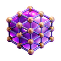 wonderful creative Neural Network Grid Purple Glow Cutout high resolution png