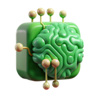 impressive abstract Neural Network Upload Green Circuitry Transparent Background premium png