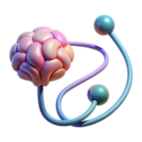 dramatic artistic Neural Pathway Illustration Transparent Background with Gradient Colors high resolution png