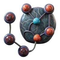 stunning abstract Neural Pathway Diagram Dark Background Cutout png