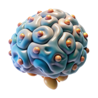 dramatic modern Neurogenesis Illustration Isolated Transparent Background authentic png