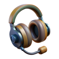stunning artistic Neuro Headset with Earpiece Side View Isolated Element exclusive png