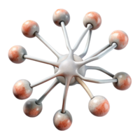 stunning rustic Neuron Connection Network Diagram Transparent Background original png