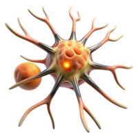 serene contemporary Neuron Firing Animation Sequence Transparent Background high resolution png