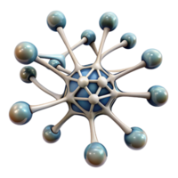 magnificent modern Neuron Network Illustration Transparent Background with Complex Connections png