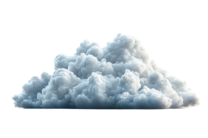 Fluffy clouds with a transparent background for design use png
