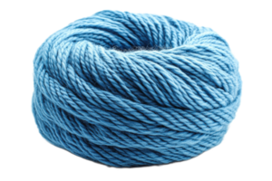 Blue yarn ball for knitting and crafting projects png