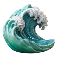 magnificent rustic Ocean Wave Crashing Foam Detail Isolated detailed png