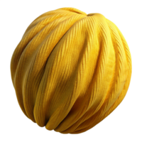 extraordinary creative Ochre Yellow Corduroy Fabric Worn Texture Transparent Background high quality png