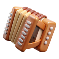 elegant classic Oktoberfest Accordion with Buttons and Keys Isolated Element high resolution png
