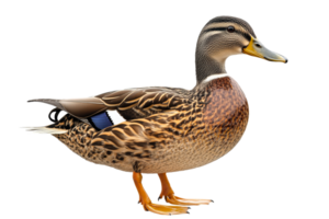 Duck standing with a transparent background png