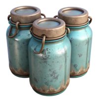 extraordinary artistic Old Mason Jars Storage Containers Isolated authentic png