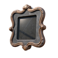 elegant modern Old Picture Frame Chalkboard Cutout with Shadow high resolution png
