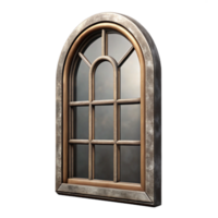 extraordinary vintage Old Window Frame Mirror Cutout with Shadow authentic png