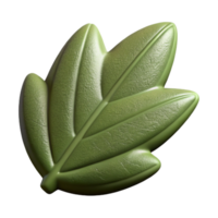 dramatic rustic Olive Green 3d Printed Leaf Isolated png