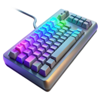 stunning contemporary Online Gaming Keyboard Rgb Lighting Isolated high quality png