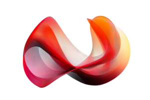 Elegant abstract design with flowing curves and gradients png