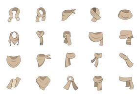 Cute Scraf and Shawl Element vector