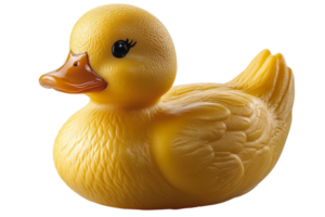 Rubber ducky close up toy bathing toy , cut out transparent png
