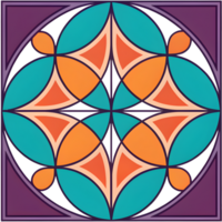 Dynamic and colorful geometric patterns for digital artwork clipart. . png