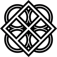 Minimalistic abstract geometric shape with clean lines and perfect balance. . png