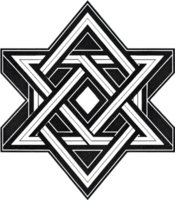 Symmetrical abstract shape with modern geometric design and balanced elegance. . png