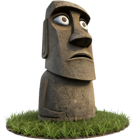 Easter Island's Moai statues reflect the richness of indigenous heritage. . png