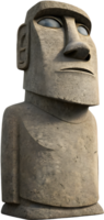 Moai statues stand as cultural symbols of Easter Islands history. . png