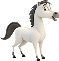 Andalusian horse cartoon showcasing power, elegance, and grace in animation. . png