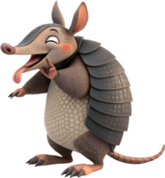 Armadillo Artwork with Scaled Armor for Maximum Defense. . png