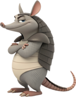 Stunning Armadillo Wildlife with Unique Shell Design. . png