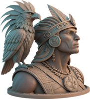 Aztec Warrior Shield with a Powerful and Timeless Symbol. . png